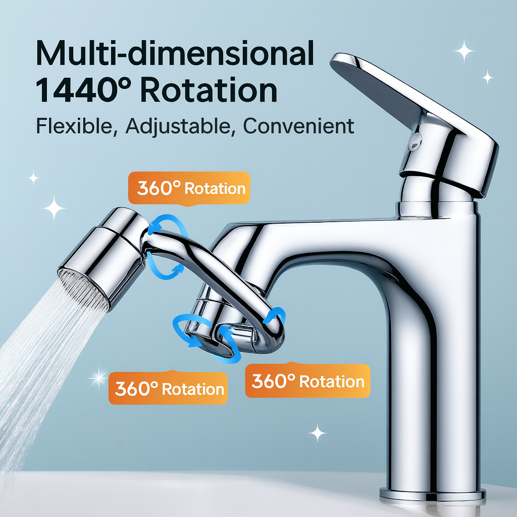 FlexiFlow Universal 1440° Rotatable Faucet 🚰