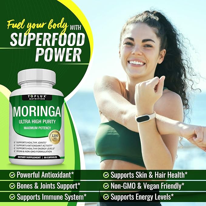 Moringa Energy Capsules - 1200mg Superfood™