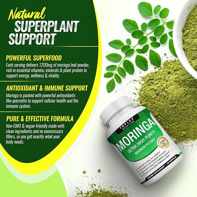 Moringa Energy Capsules - 1200mg Superfood™