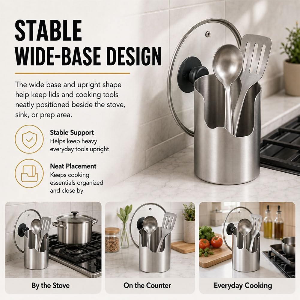 Stainless Steel Utensil Tower