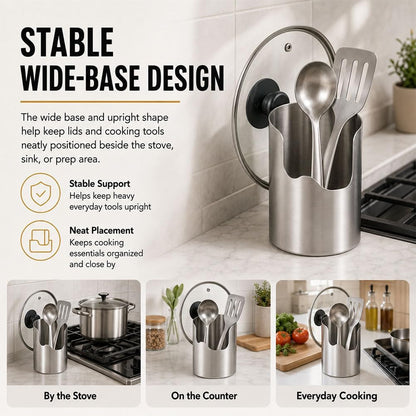 Stainless Steel Utensil Tower