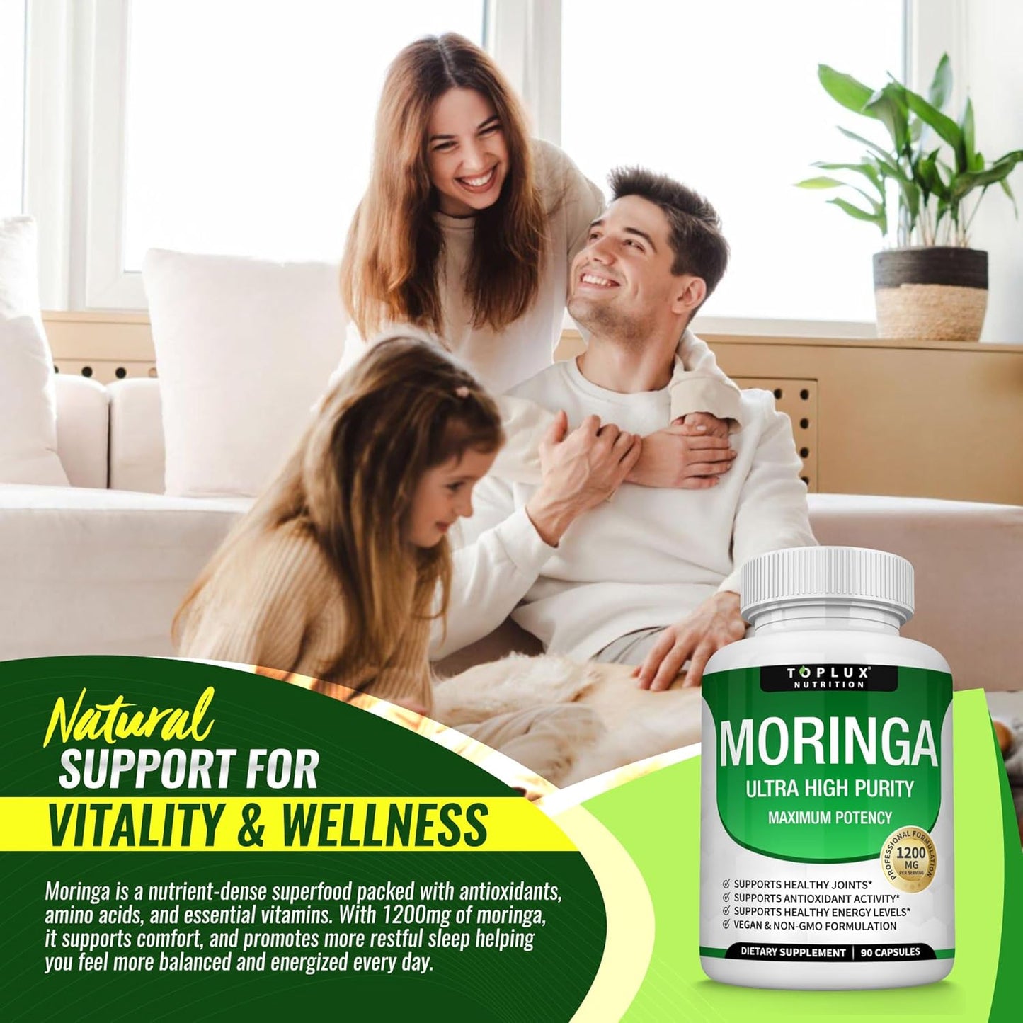 Moringa Energy Capsules - 1200mg Superfood™