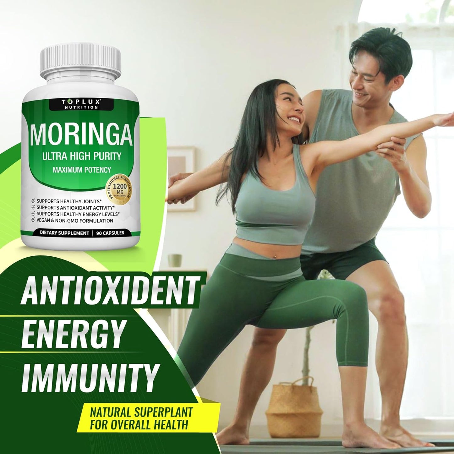 Moringa Energy Capsules - 1200mg Superfood™