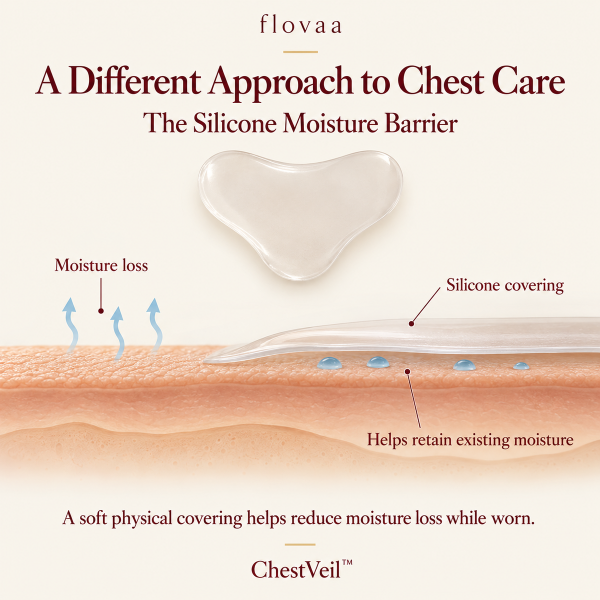 ChestVeil™ | Reusable Silicone Chest Wrinkle Patch