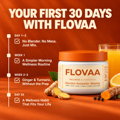 Flovaa Ginger & Turmeric Wellness Drink Mix