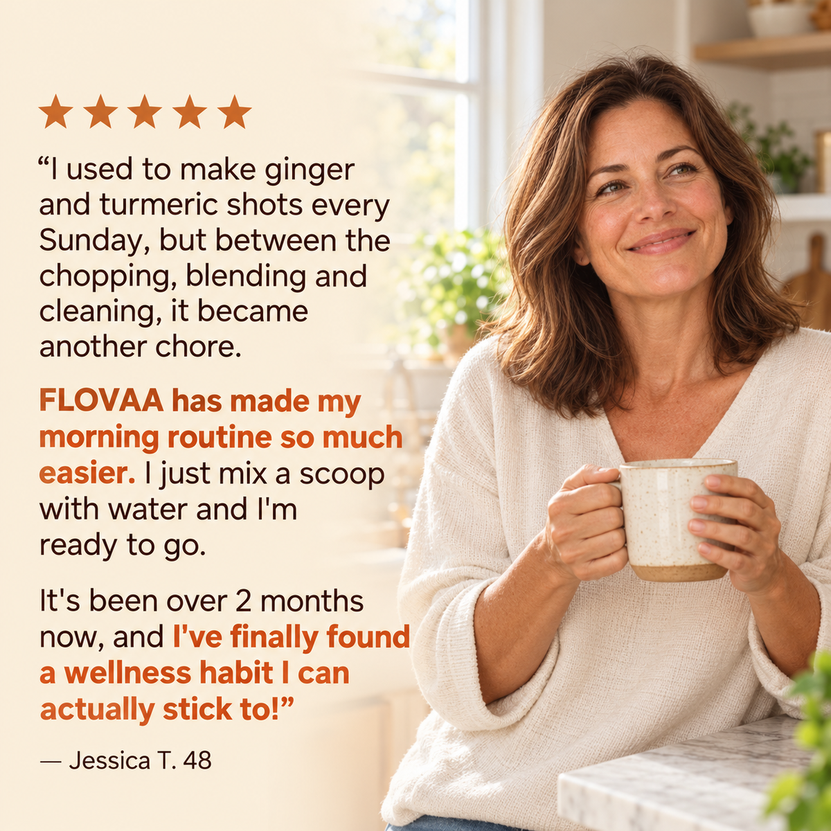 Flovaa Ginger & Turmeric Wellness Drink Mix