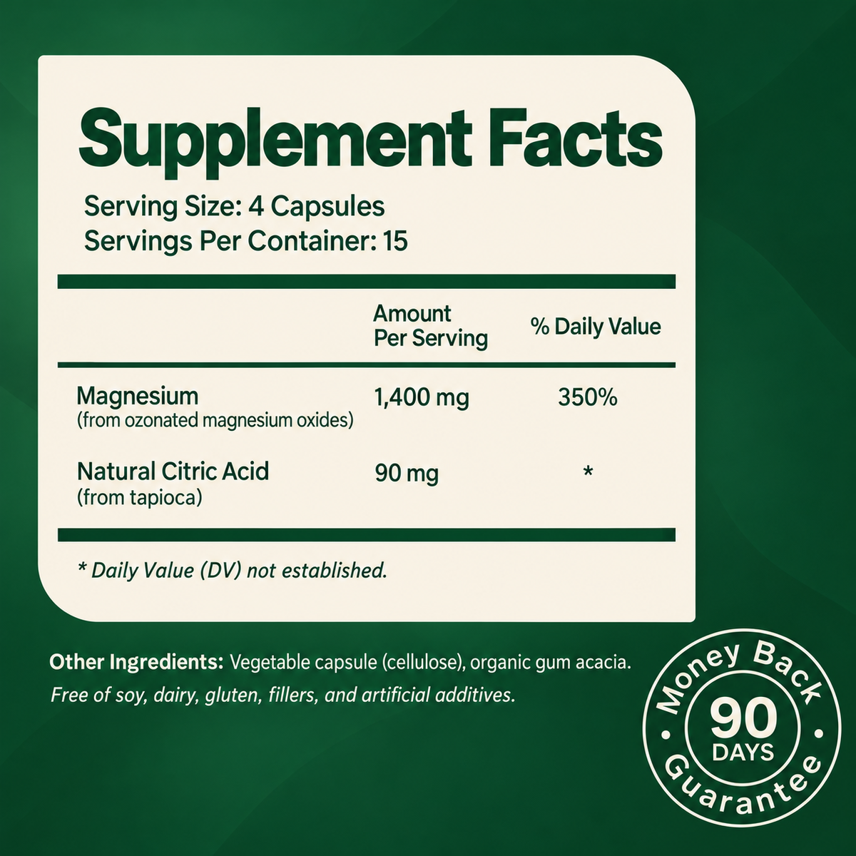 Magnesium De-Bloat Cleanse