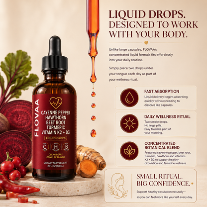 FLOVAA Cayenne & Turmeric Liquid Drops