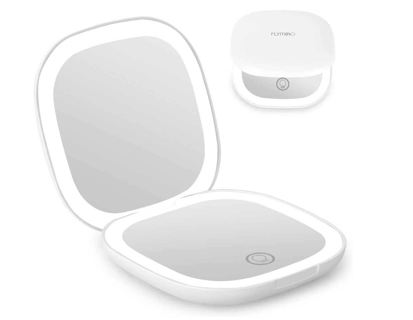 LED Compact Magnifying Travel Mirror