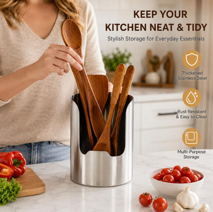 Stainless Steel Utensil Tower