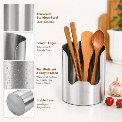 Stainless Steel Utensil Tower